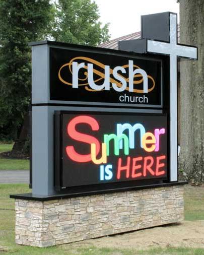 Electronic Message Center Sign